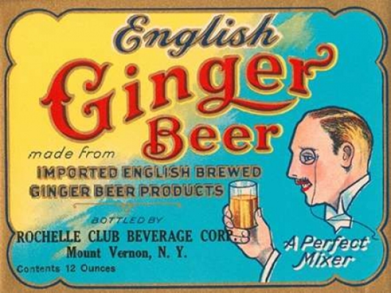 English Ginger Beer Poster Print by Vintage Booze Labels - Item # VARPDX376178